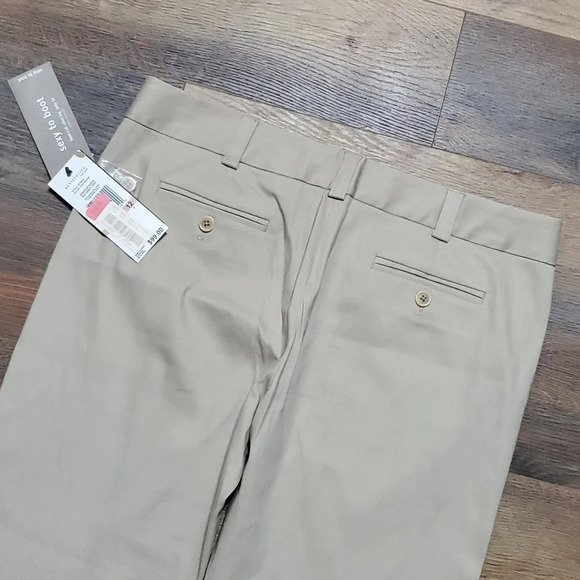 Kenneth Cole new york nwt tan pinstriped boot dress pants - Picture 8 of 10